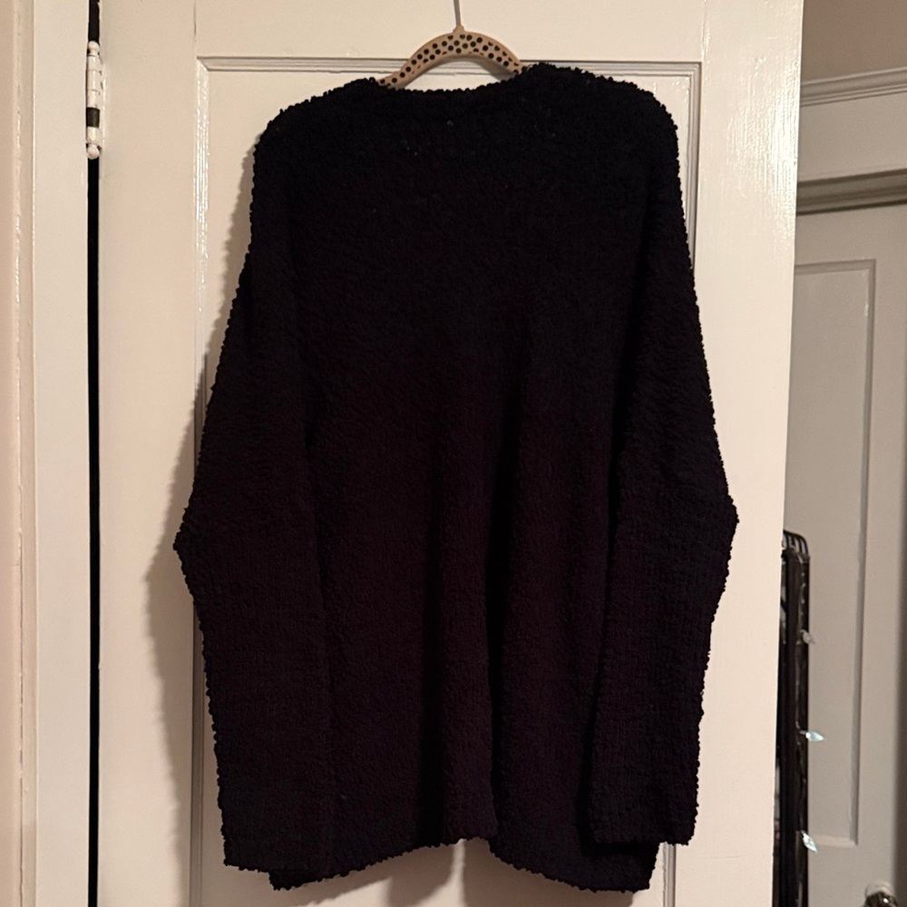 Cupio Black Open-Front Cardigan - Picture 2 of 4
